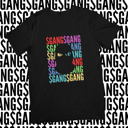 Black / Rainbow $Gang T-Shirt
