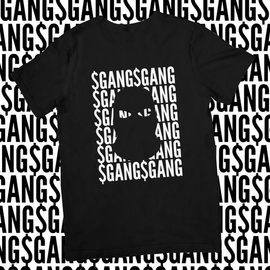 Black / White $Gang T-Shirt